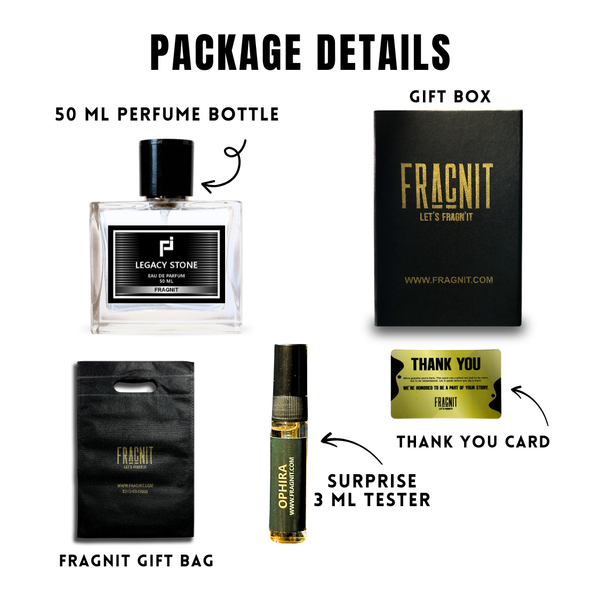 Fragnit Legacy Stone Perfume – Long-Lasting Eau de Parfum for Successful Men